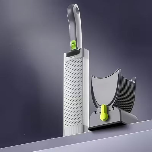 Manual Meat Slicer with Stainless Steel Blades - Efficiently Cuts Beef, Lamb, Fish into Thin Slices or Strips - Ergonomic Design for Easy Use in Kitchen, Kitchen Slicer|Ergonomic Kitchen Tool|Durable Kitchen Gadget