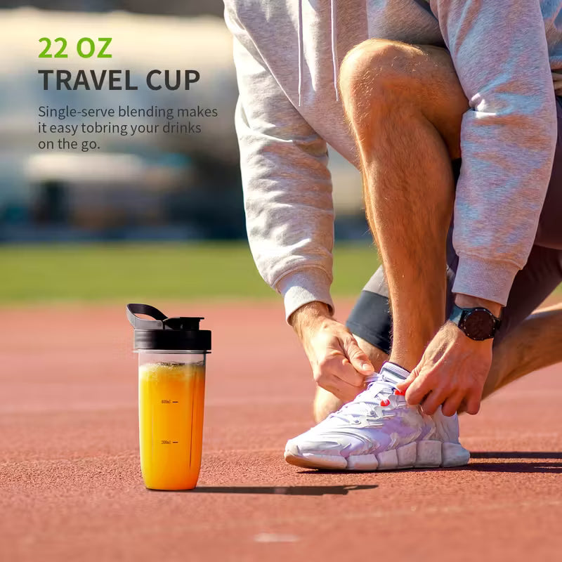 SHARDOR 1200W Blender, Smoothie Juicer And Mike Shake, 52 Oz Countertop Blender & 22 Oz Personal Blender Combo, 3 Adjustable Speed For Frozen Fruit Drinks, Smoothies, Sauces, Gifts For Friends And Family, Large Capacity