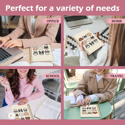 Cute Dog Notebook Journal, Cute Dogs Journaling Notebooks for Women Girls Work School Office Supplies, Gifts for Dog Lovers, 5.5x8.3