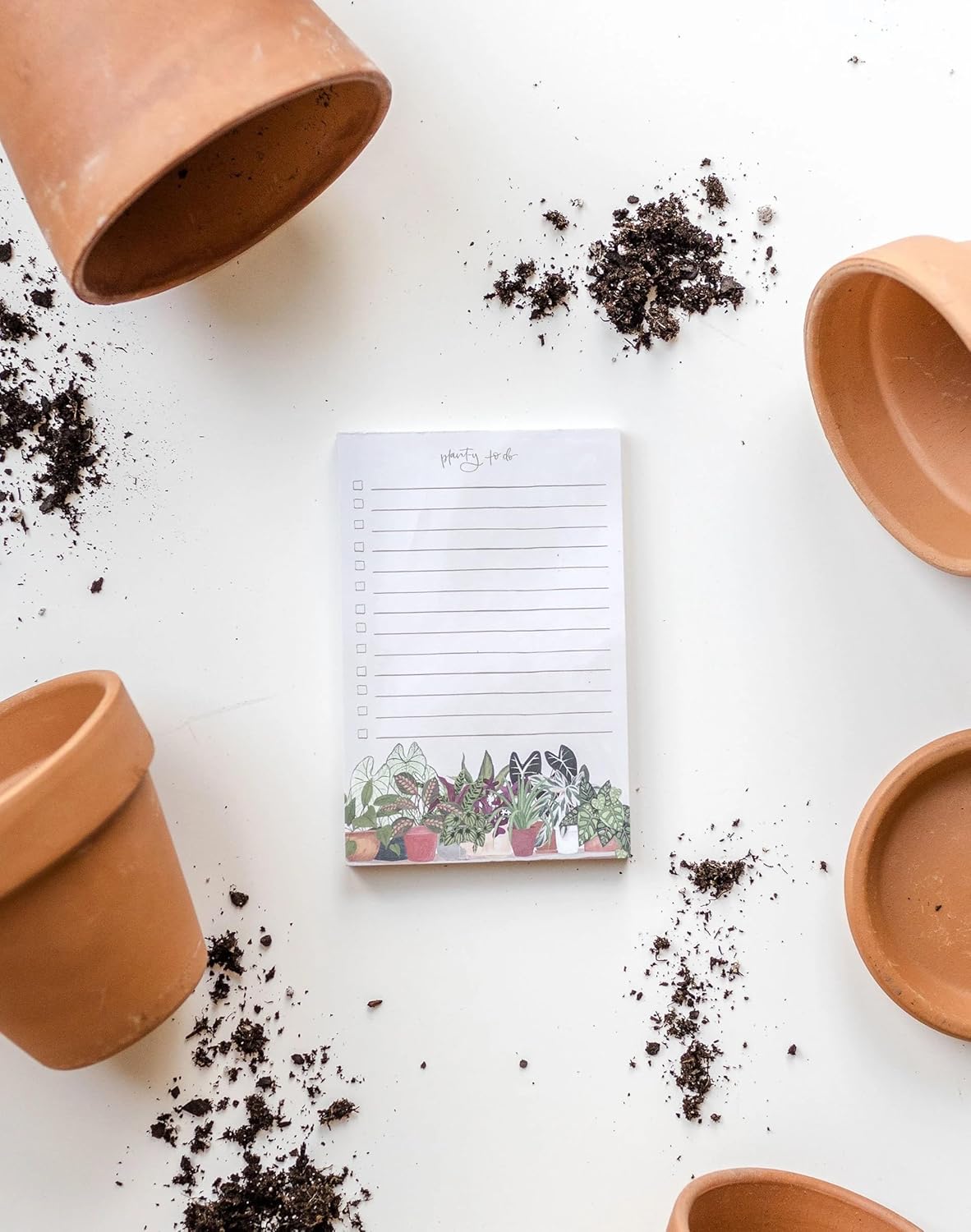 Houseplants Planty To Do List Notepad, Plants Design Note Pads with Tickbox, Weekly or Daily Checklist Reminder, Daily Planner Lined Notepad