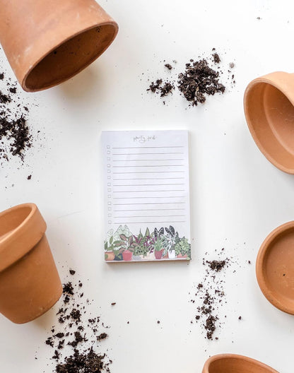 Houseplants Planty To Do List Notepad, Plants Design Note Pads with Tickbox, Weekly or Daily Checklist Reminder, Daily Planner Lined Notepad
