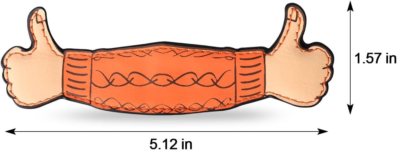 1 Pack Funny Magnetic Thumbs Up Bookmarks – Cute & Durable Leather Bookmark Page Markers, Strong Hold, Perfect for Book Lovers, Students & Office Use