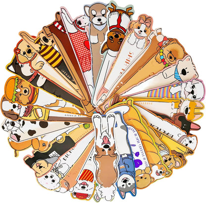 150PCS Colorful Dog Cat Blank Paper Bookmarks for Kids Bulk,Cute Puppy & Kitten Designs for Students and Book Lovers (Puppy & Kitten Designs)