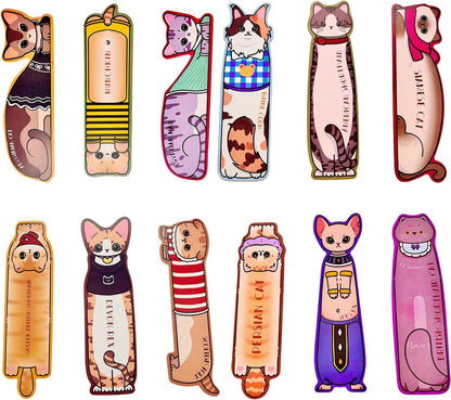 150PCS Colorful Dog Cat Blank Paper Bookmarks for Kids Bulk,Cute Puppy & Kitten Designs for Students and Book Lovers (Puppy & Kitten Designs)